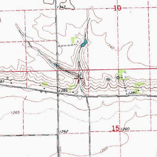 Topographic Map of Pollard Dam, NE