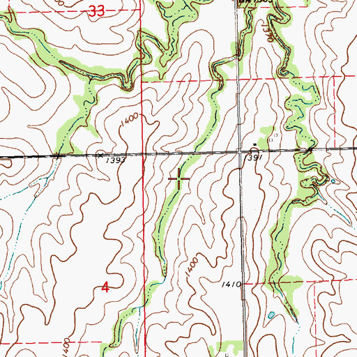 Topographic Map of Floodwater Retarding Dam 8-F, NE