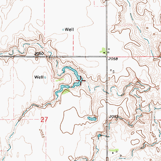Topographic Map of Petersen Dam, NE