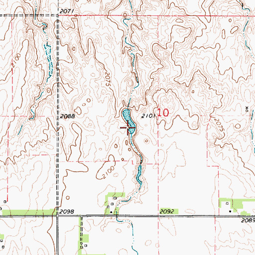 Topographic Map of Reiss Reservoir Number 1, NE