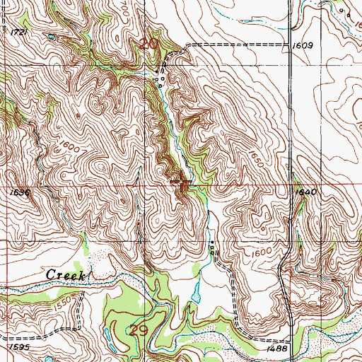 Topographic Map of Sukup Dam, NE