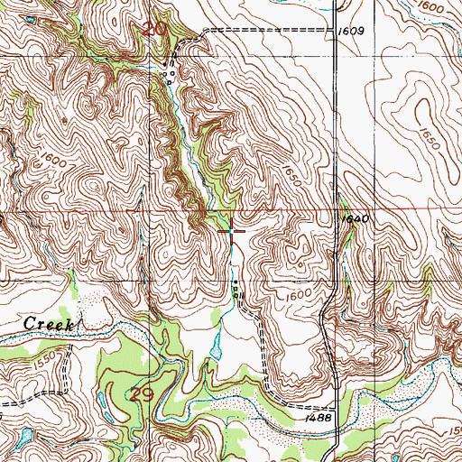 Topographic Map of Sukup Reservoir, NE