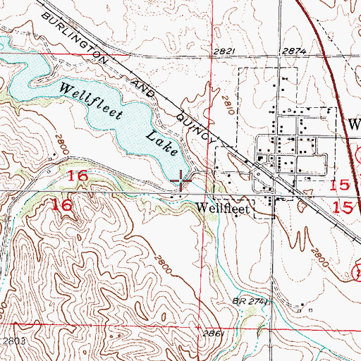 Topographic Map of Wellfleet Dam, NE