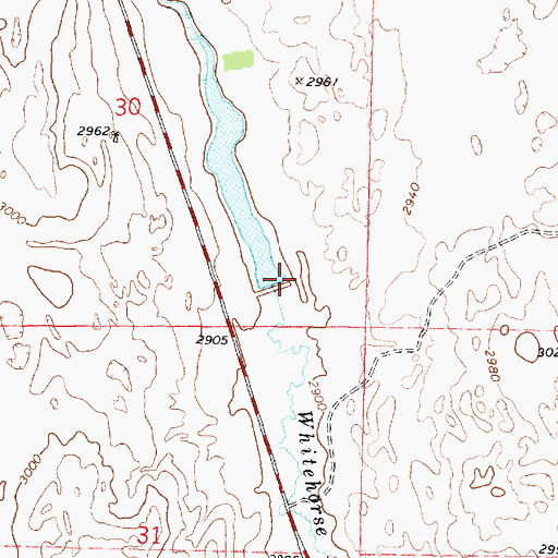 Topographic Map of Hansen Dam, NE