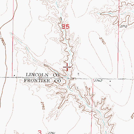 Topographic Map of Elson Detention Reservoir 1-N, NE