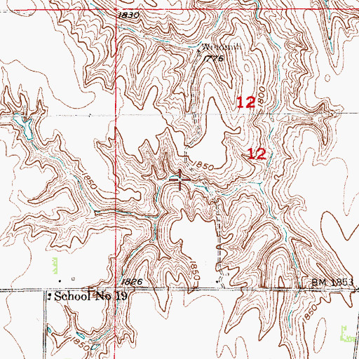 Topographic Map of Voichahoske Dam, NE