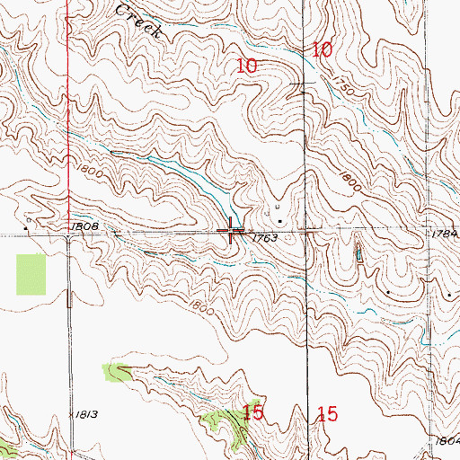 Topographic Map of Hasselbach Dam, NE