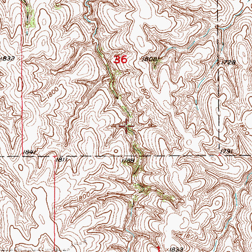 Topographic Map of Hellbusch Dam, NE