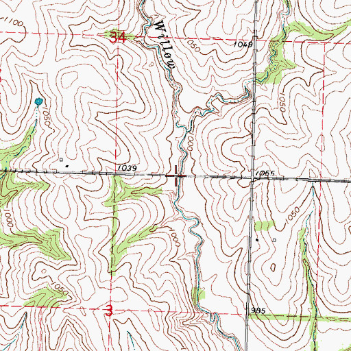 Topographic Map of Ely Dam, NE