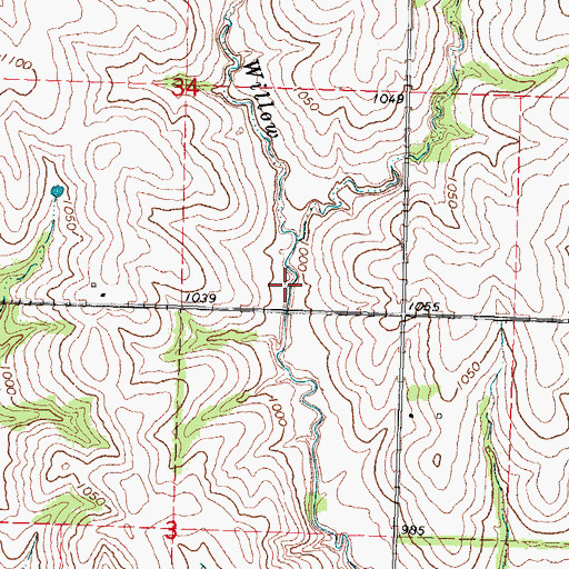 Topographic Map of Ely Reservoir, NE