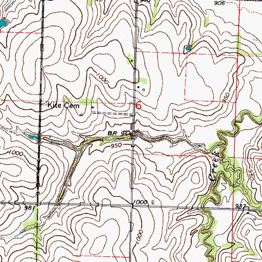 Topographic Map of Bergmann Dam, NE