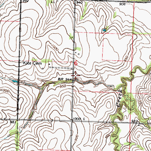 Topographic Map of Bergmann Reservoir, NE