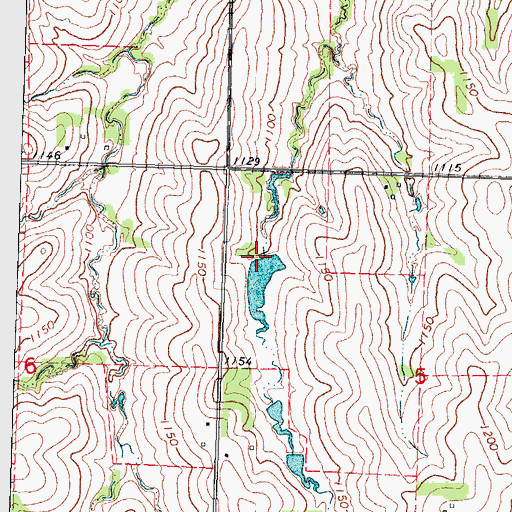 Topographic Map of Dominy Dam, NE