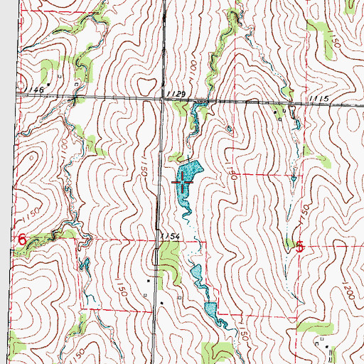Topographic Map of Dominey Reservoir, NE