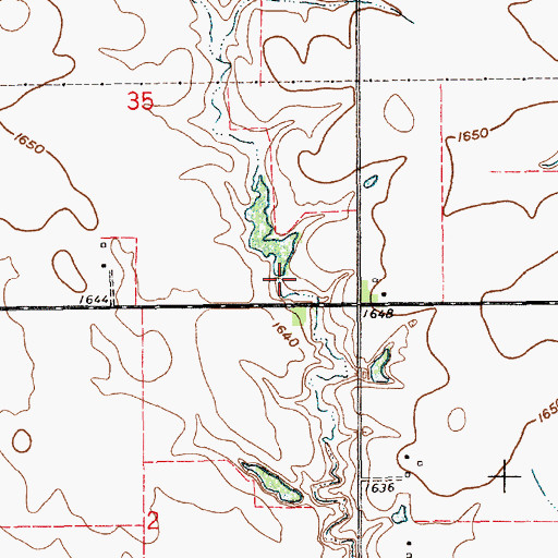 Topographic Map of Eggers Dam, NE