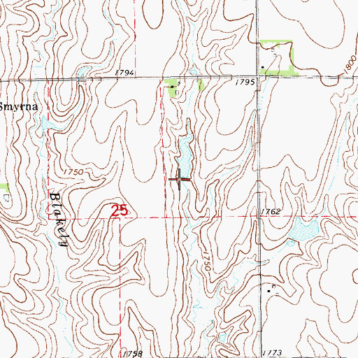Topographic Map of Grummert Dam, NE