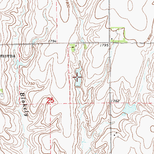 Topographic Map of Grummert Reservoir, NE