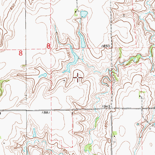 Topographic Map of Buschkoetter Dam, NE
