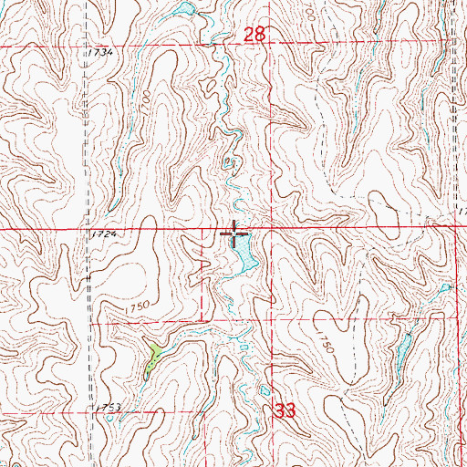 Topographic Map of Gibson Dam, NE