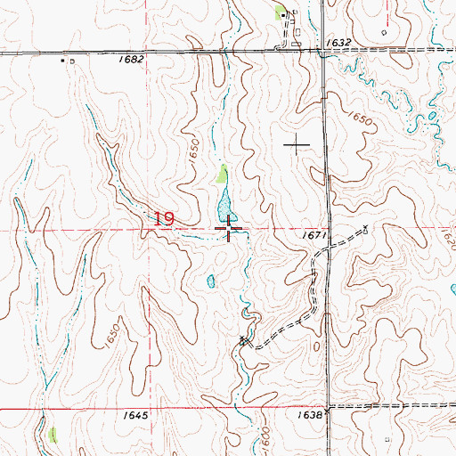 Topographic Map of Jensen Dam-1 Dam, NE