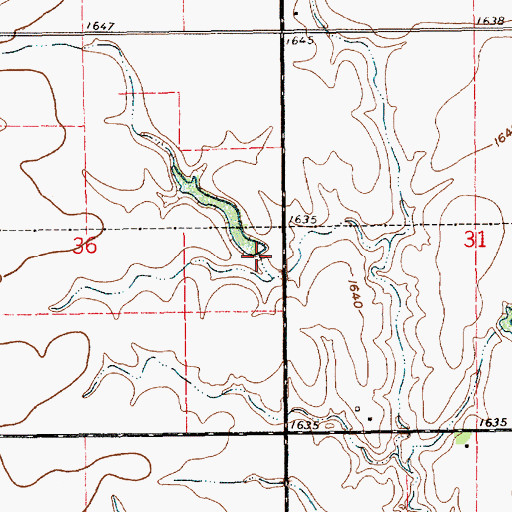 Topographic Map of Hofts Dam, NE