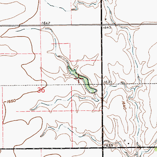 Topographic Map of Hofts Reservoir, NE