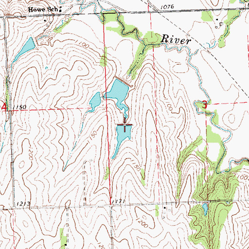 Topographic Map of Gibbs Dam, NE