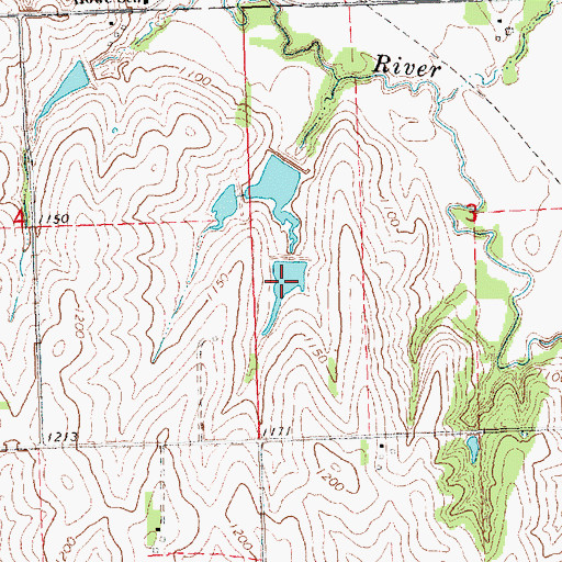 Topographic Map of Wilson Creek Reservoir Z-2a, NE