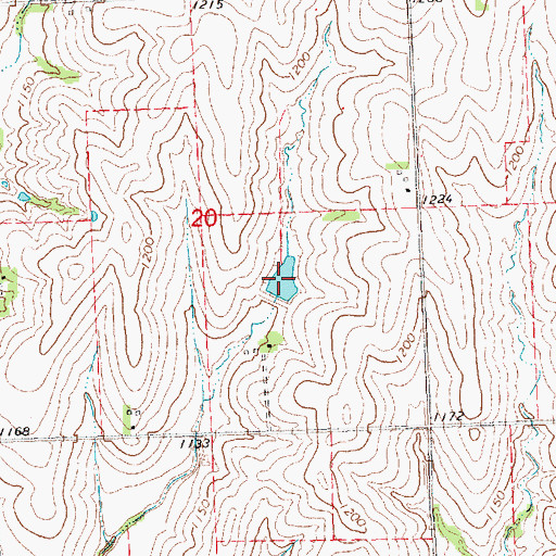Topographic Map of Wilson Creek Reservoir 2-19, NE