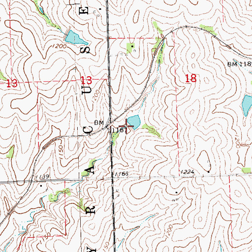 Topographic Map of Peterson Dam, NE