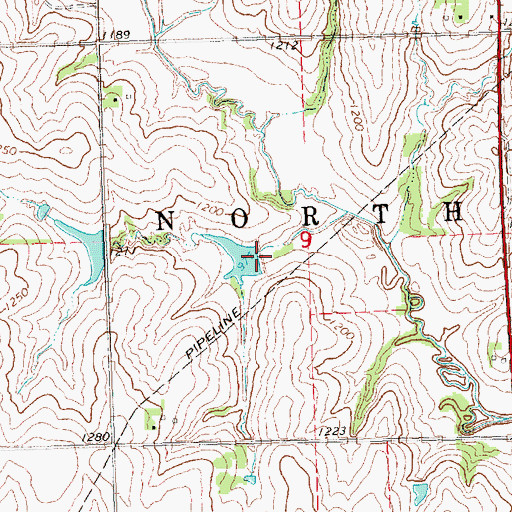 Topographic Map of Roper Dam, NE