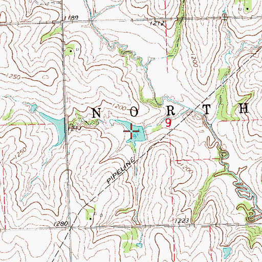 Topographic Map of Wilson Creek Reservoir 12-16, NE