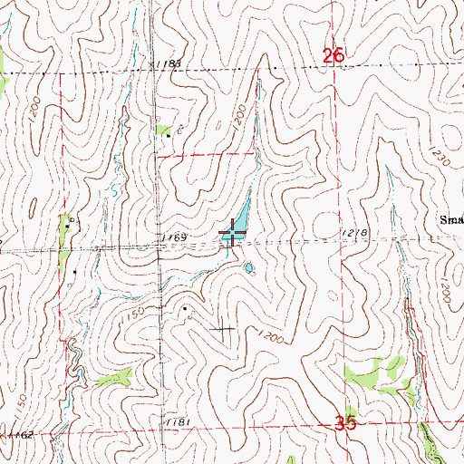 Topographic Map of Wilson Creek Reservoir 2-27, NE