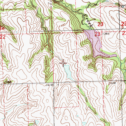 Topographic Map of Traurnicht Dam, NE