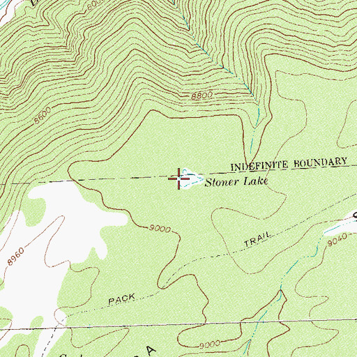 Topographic Map of Stoner Lake, CO