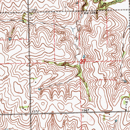 Topographic Map of Rock Creek Reservoir 1-2, NE