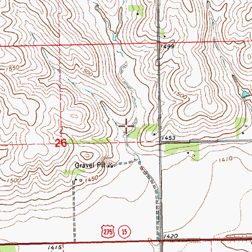 Topographic Map of Pilger Reservoir 1-B, NE
