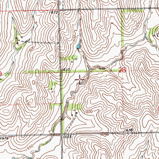 Topographic Map of Kucera Reservoir, NE