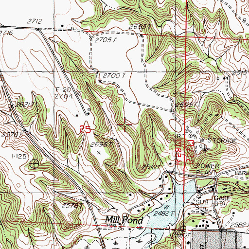 Topographic Map of Valentine City Park Dam, NE
