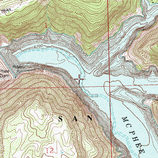 Topographic Map of Beaver Creek, CO