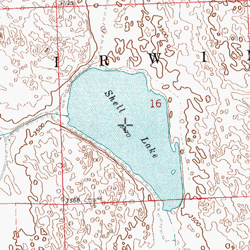 Topographic Map of Shell Lake, NE