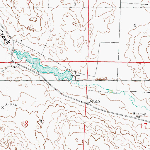 Topographic Map of Cox Dam Number 1-A, NE