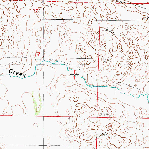 Topographic Map of O'Kief Reservoir, NE