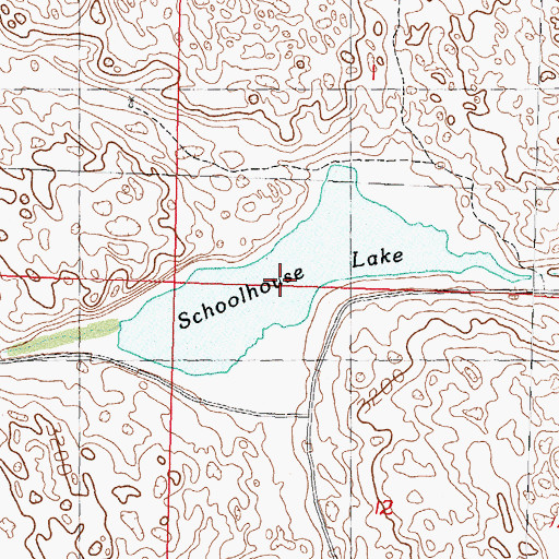 Topographic Map of School House Lake Reservoir, NE