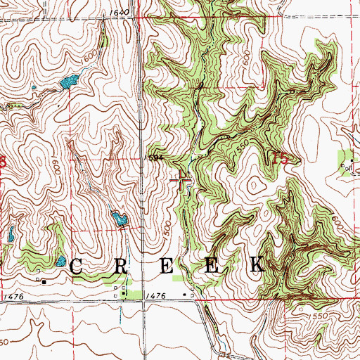 Topographic Map of Bur Oak Dam, NE