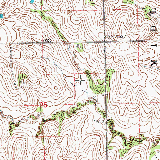 Topographic Map of Ternes Dam, NE