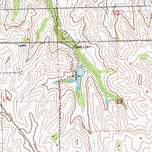 Topographic Map of Dohma Reservoir, NE