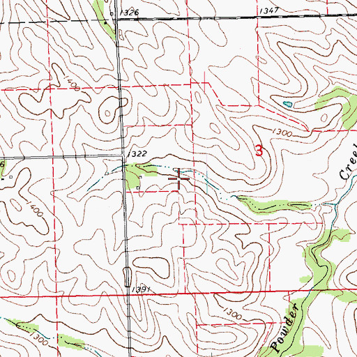Topographic Map of Aowa Creek Dam 31-1, NE
