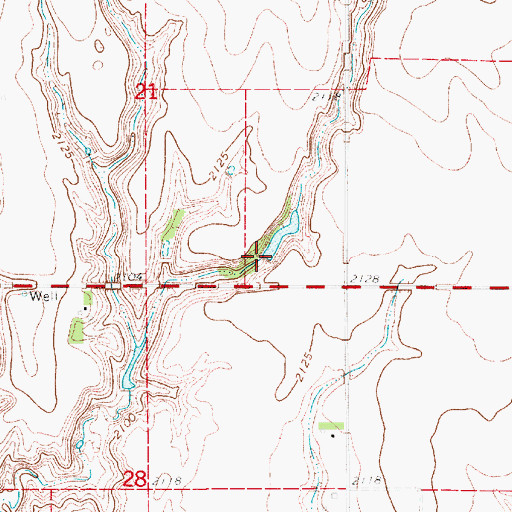 Topographic Map of Bertrand Dam, NE