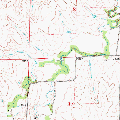 Topographic Map of Kugler Reservoir, NE